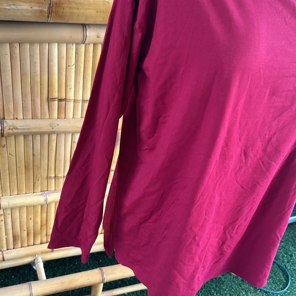 J.Jill Luxe Supima boat-neck long sleeve shirt - Picture 3 of 9